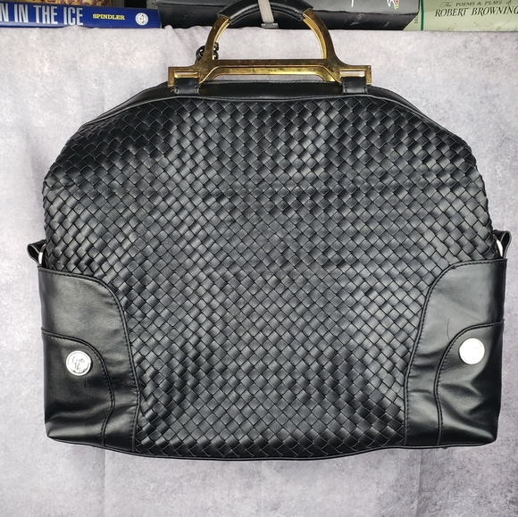 JM New York, Hand Bag, Black Leather. Large sz. Gently used - Picture 4 of 6